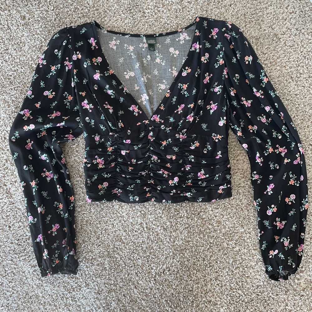 Floral Wild Fable blouse, size small